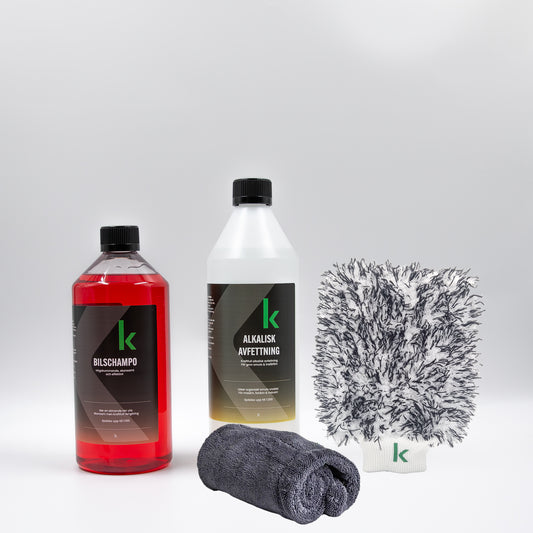Bilvårdspaket V1 Bilschampo & Avfettning + Tillbehör