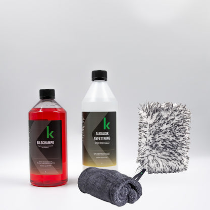 Bilvårdspaket V1 Bilschampo & Avfettning + Tillbehör